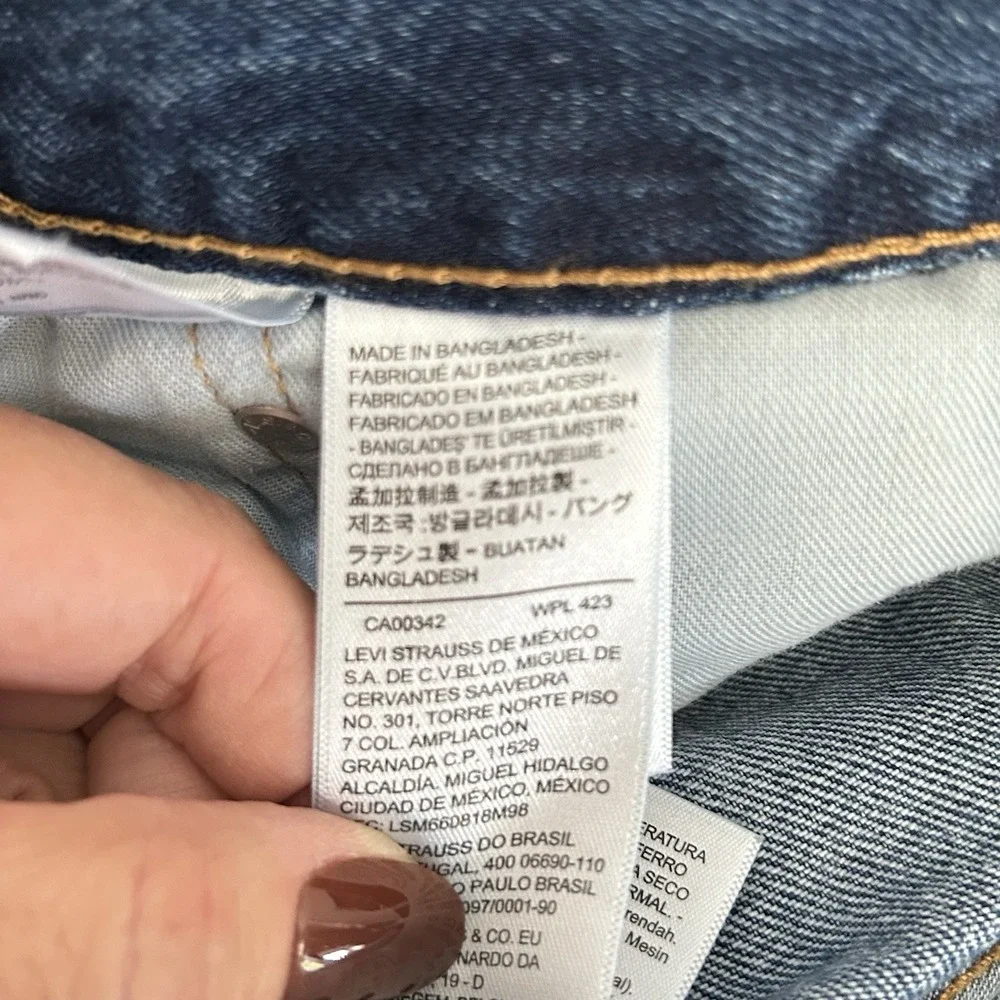 Levi's 505 Regular Fit Jeans Men's W34 L32 Medium Wash Straight Leg Denim